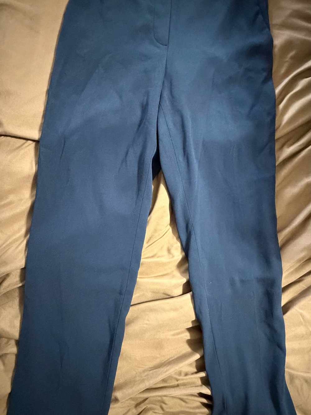 Babaton Aritzia Conan Pants Size 8 Navy Blue 82% Triacetate